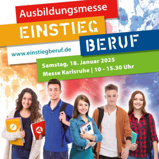 Plakat der Aufbildungsmesse Einstieg Beruf