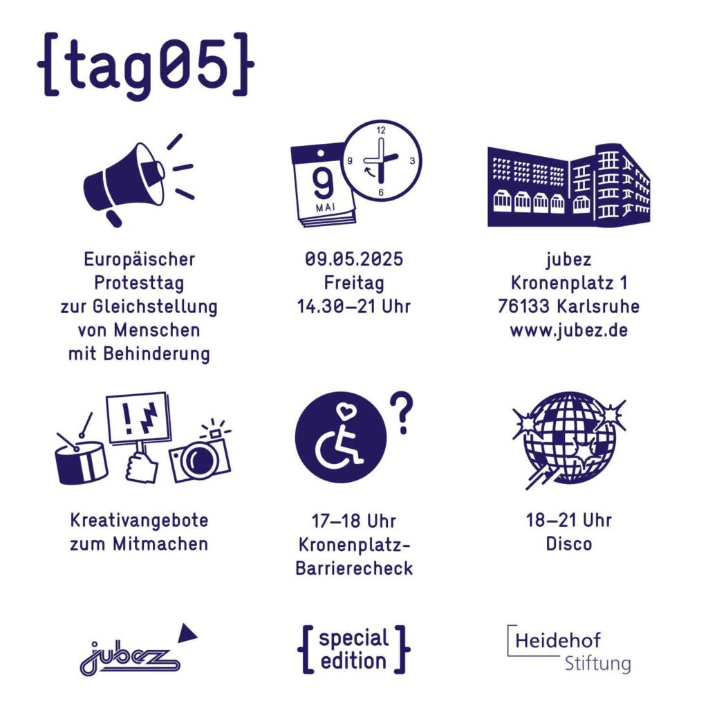 Plakat Abschlussevent mit Hinweisen zu den Aktionen
