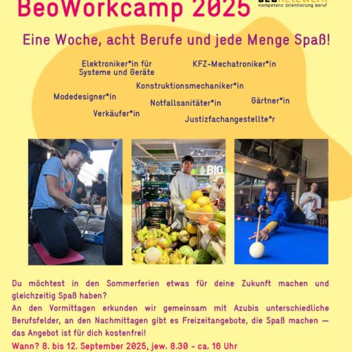 Flyer zum Beoworkcamp 2025