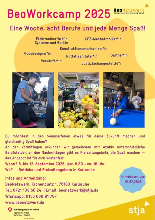 Flyer zum Beoworkcamp 2025