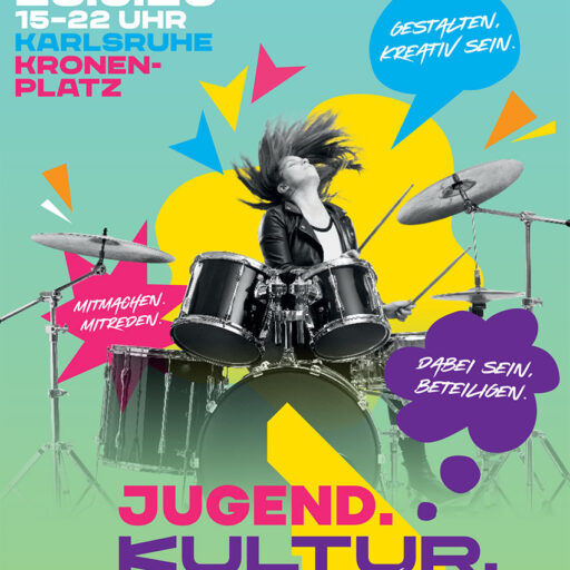 Ankündigungsplakat zum Jugend.Kultur.Festival