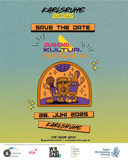 Safe-the-Day-Plakat zum Jugend.Kultur Festival 2025