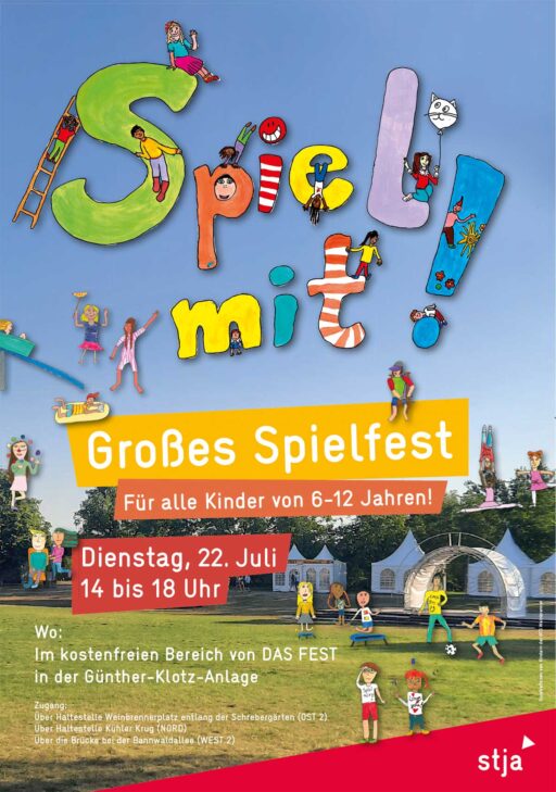 Ankündigungsplakat von "Spiel mit!"
