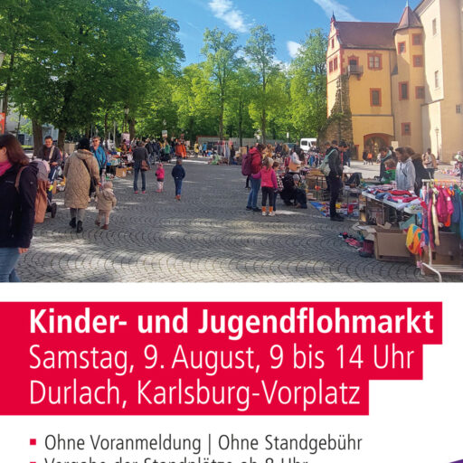 Ankündigungsplakat für den Flohmarkt