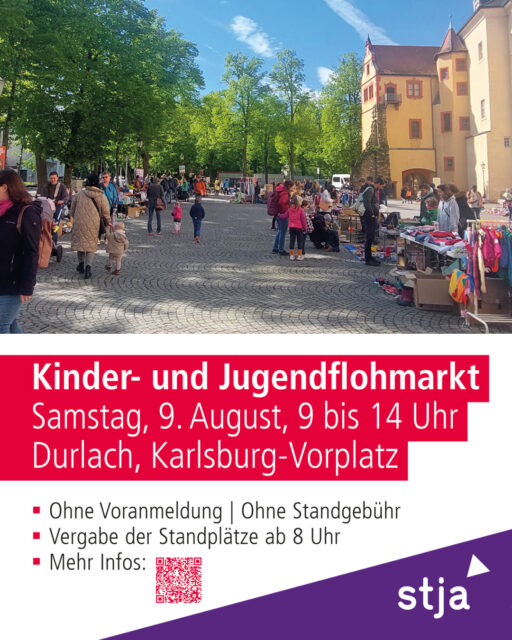 Ankündigungsplakat für den Flohmarkt