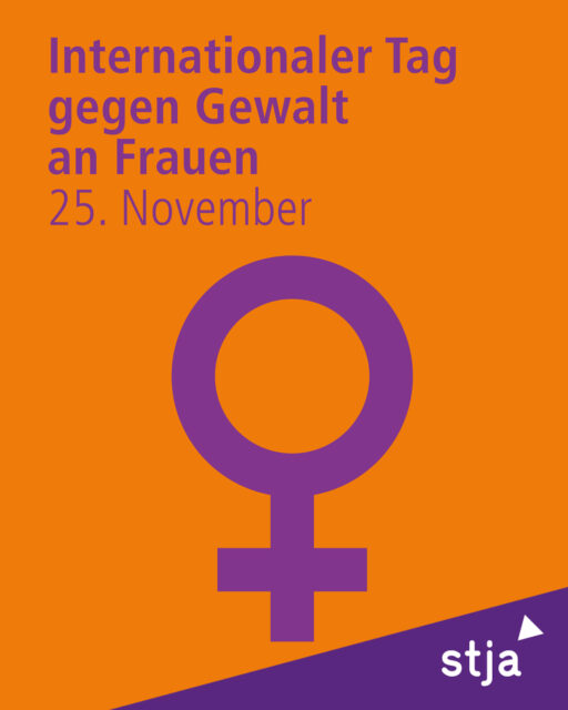 Ankündigungsplakat zum "Internationalen Tag gegen Gewalt an Frauen"