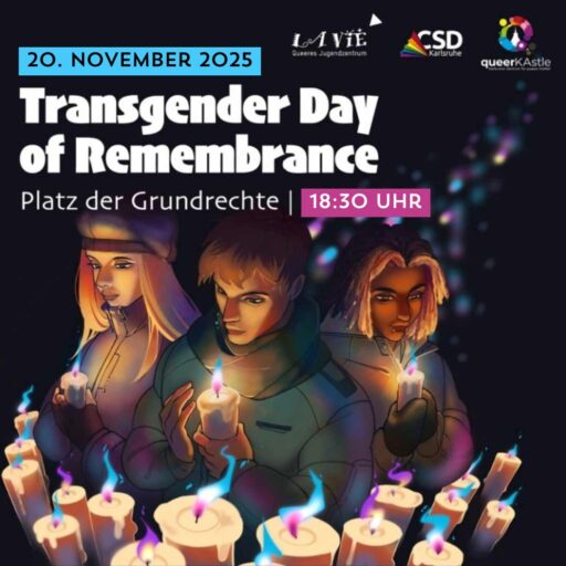 Ankündigunsplakat Trangender Day of Remembrance 2025