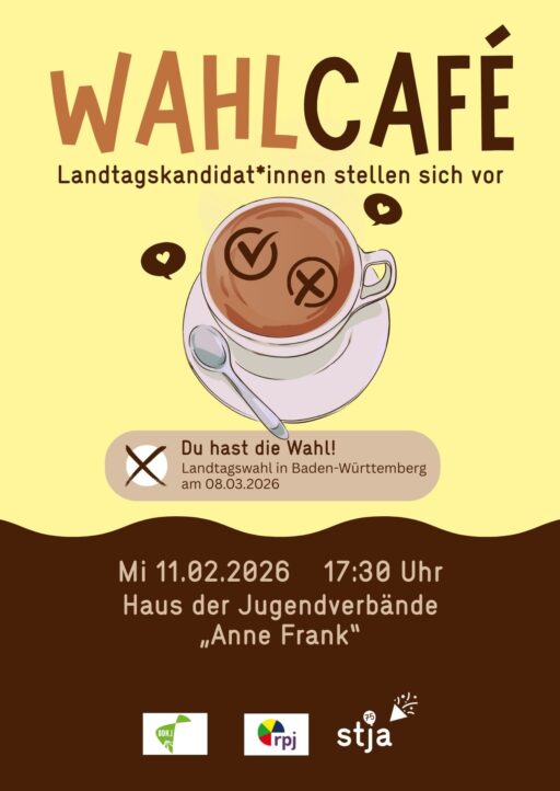 Ankündigungsplakat zum Wahlcafé